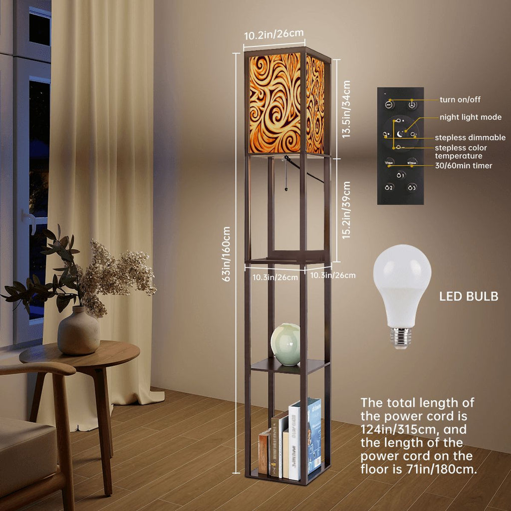 FORGE - Floor Lamp with Shelves
