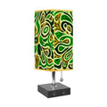 WILDWOOD - Square Table Lamp with USB Port and Gold Trim