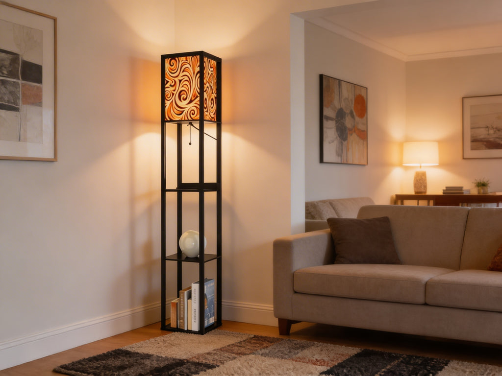 FORGE - Floor Lamp with Shelves