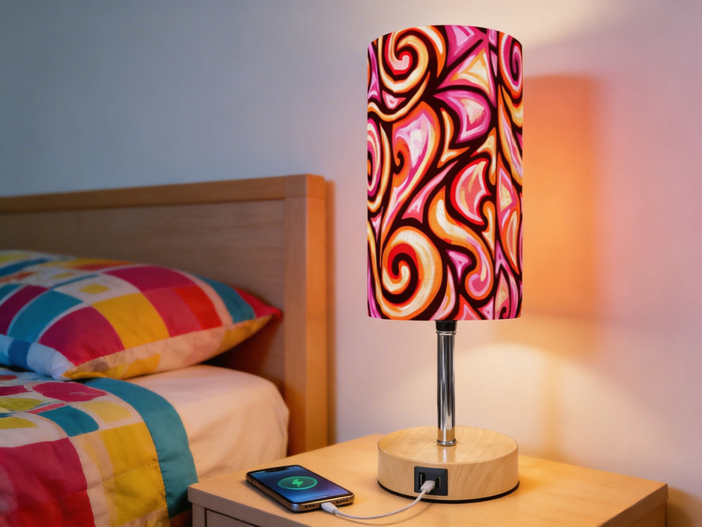 EMBER - Touch Control Bedside Table Lamp with USB Port
